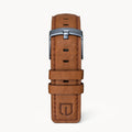 LEATHER STRAP BROWN CLASSIC - Blau matt - - Detomaso Watches