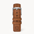 LEATHER STRAP BROWN CLASSIC - Silber glänzend - - Detomaso Watches