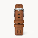 LEATHER STRAP BROWN CLASSIC - Silber glänzend - - Detomaso Watches