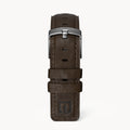 LEATHER STRAP DARK BROWN CLASSIC - Grau matt - - Detomaso Watches