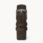 LEATHER STRAP DARK BROWN CLASSIC - Grau matt - - Detomaso Watches