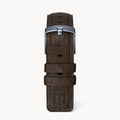 LEATHER STRAP DARK BROWN CLASSIC - Blau matt - - Detomaso Watches