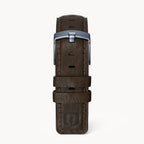 LEATHER STRAP DARK BROWN CLASSIC - Blau matt - - Detomaso Watches