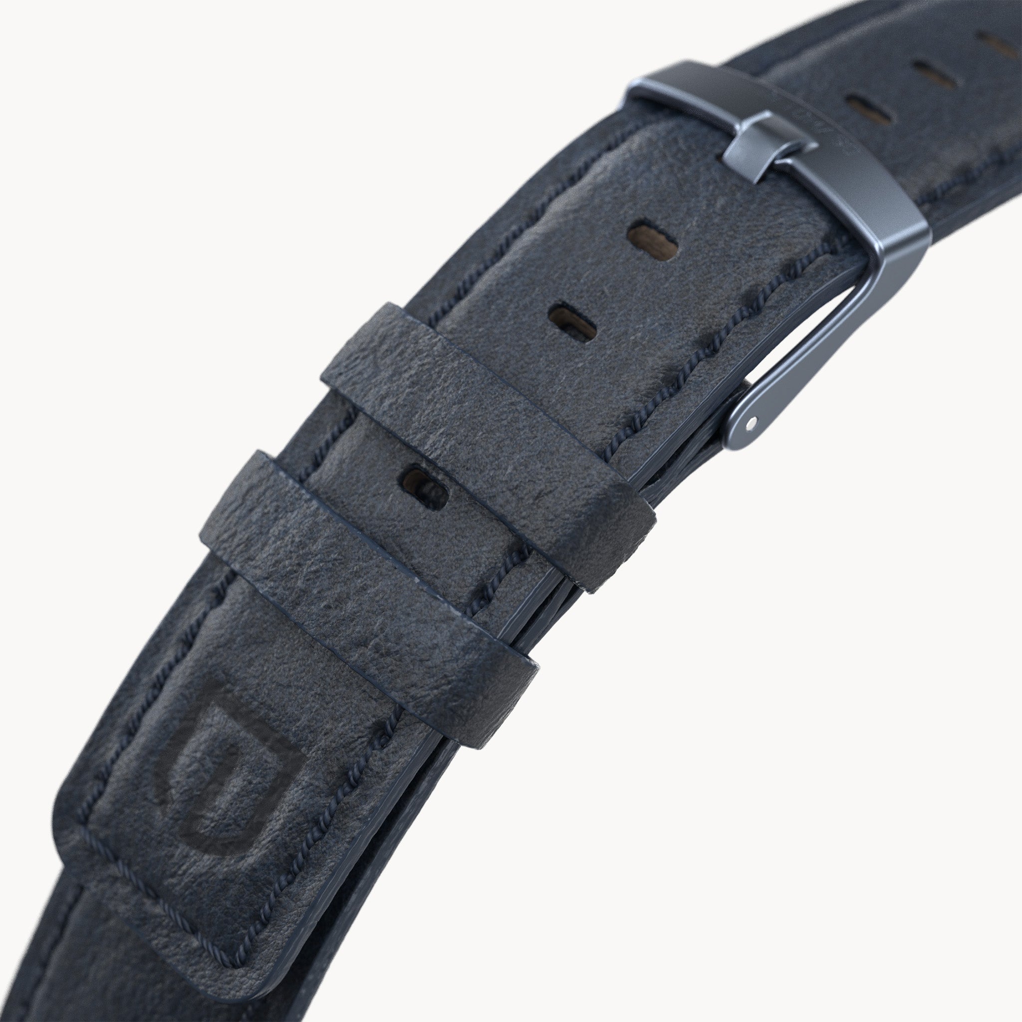LEATHER STRAP BLUE CLASSIC - Blau matt - - Detomaso Watches