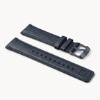 LEATHER STRAP BLUE CLASSIC - Blau matt - - Detomaso Watches
