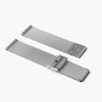 MILANESE STRAP SILVER SANDBLASTED - Silber matt - - Detomaso Watches