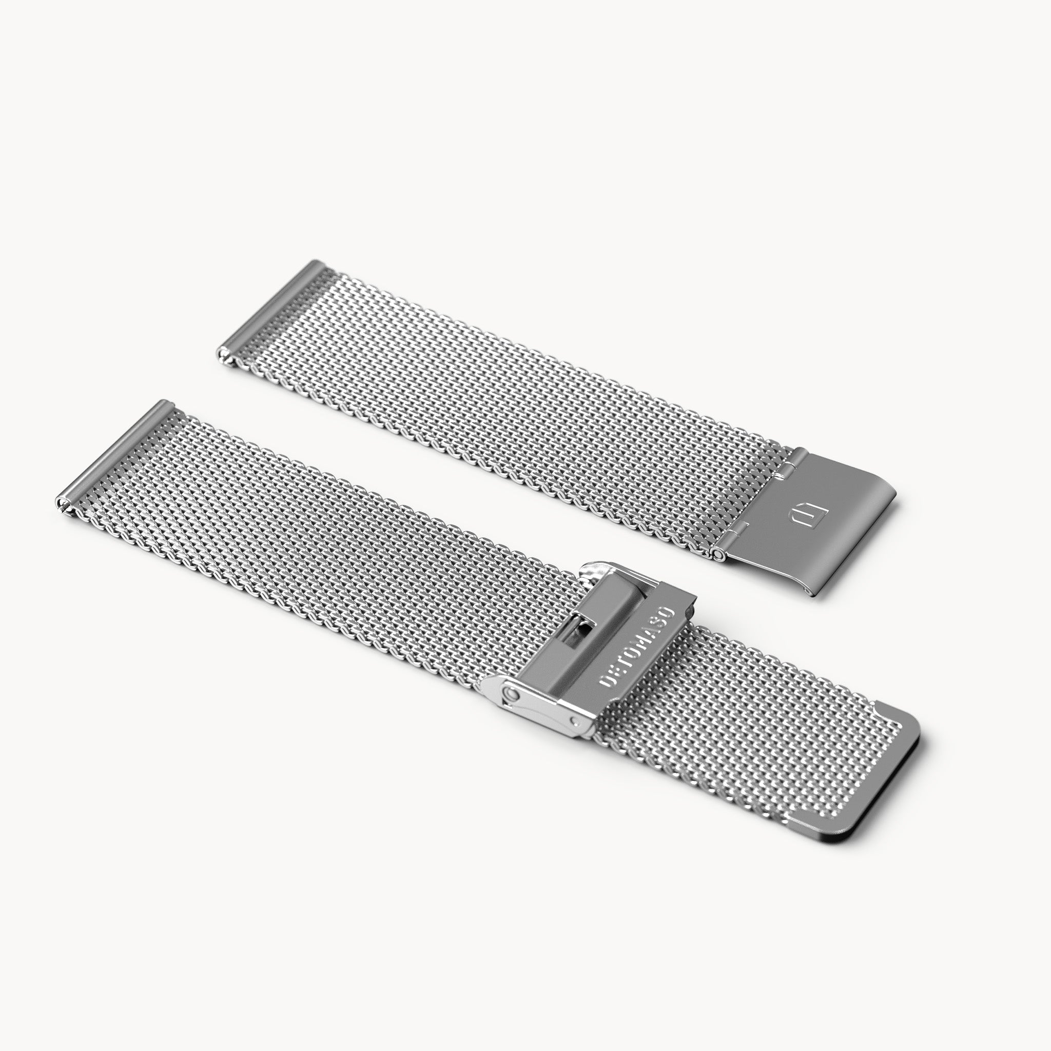 MILANESE STRAP SILVER SANDBLASTED - Silber matt - - Detomaso Watches