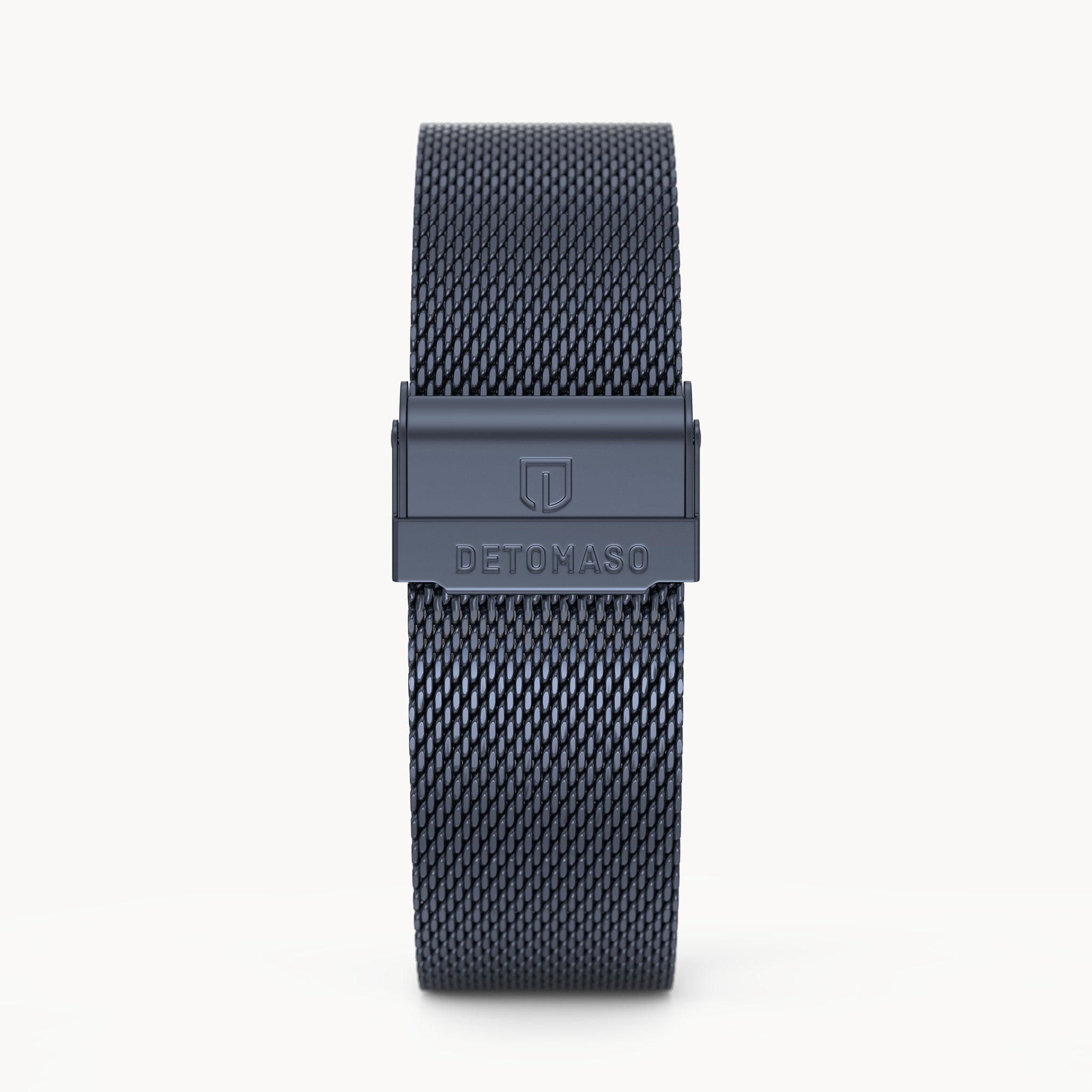 MILANESE STRAP BLUE SANDBLASTED - Blau matt - - Detomaso Watches