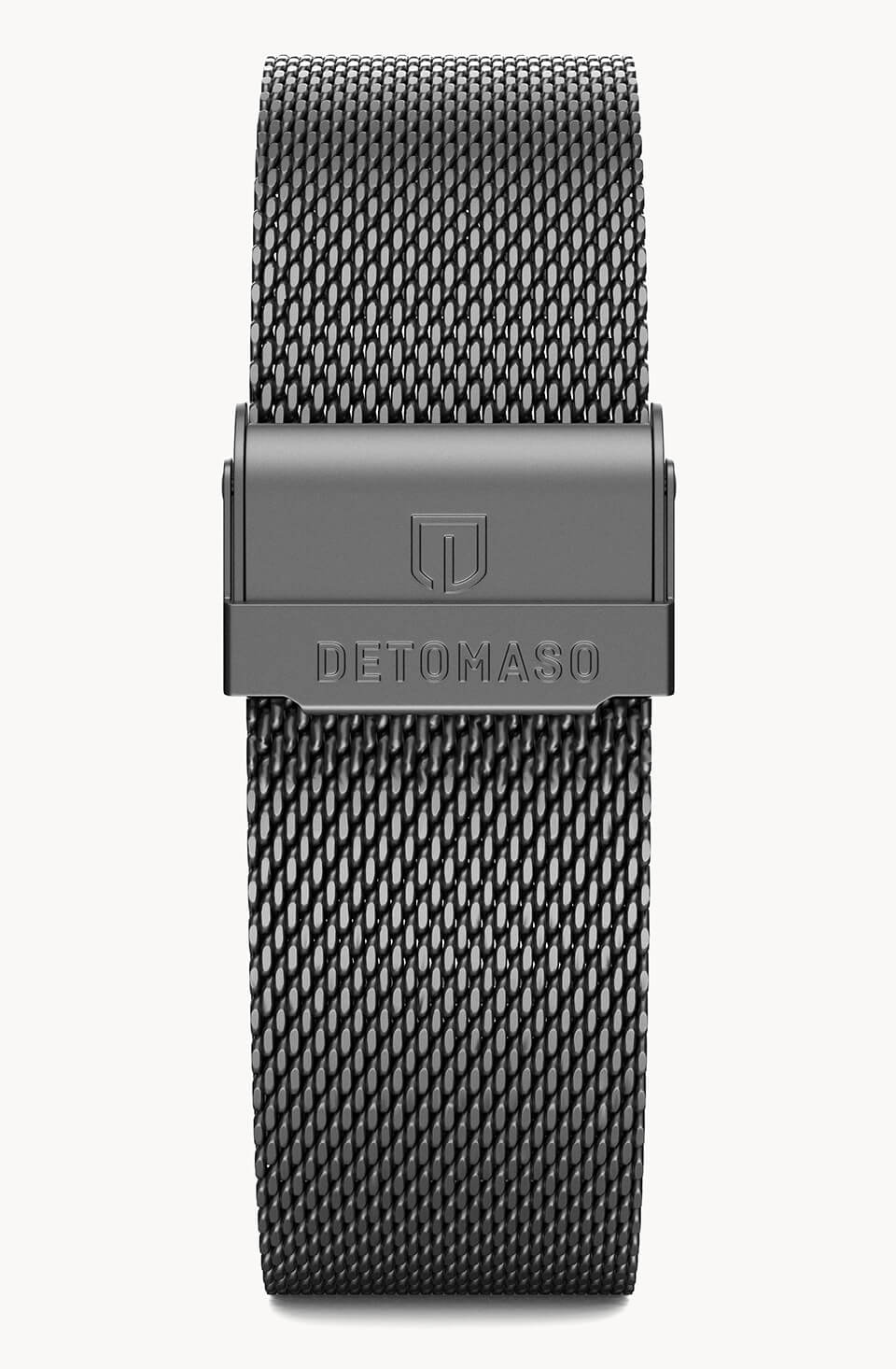 MILANESE STRAP GRAY SANDBLASTED - Grau matt - - Detomaso Watches