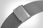 MILANESE STRAP GRAY SANDBLASTED - Grau matt - - Detomaso Watches