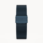 MILANESE STRAP DARK BLUE BRUSHED - Dunkelblau mat - - Detomaso Watches