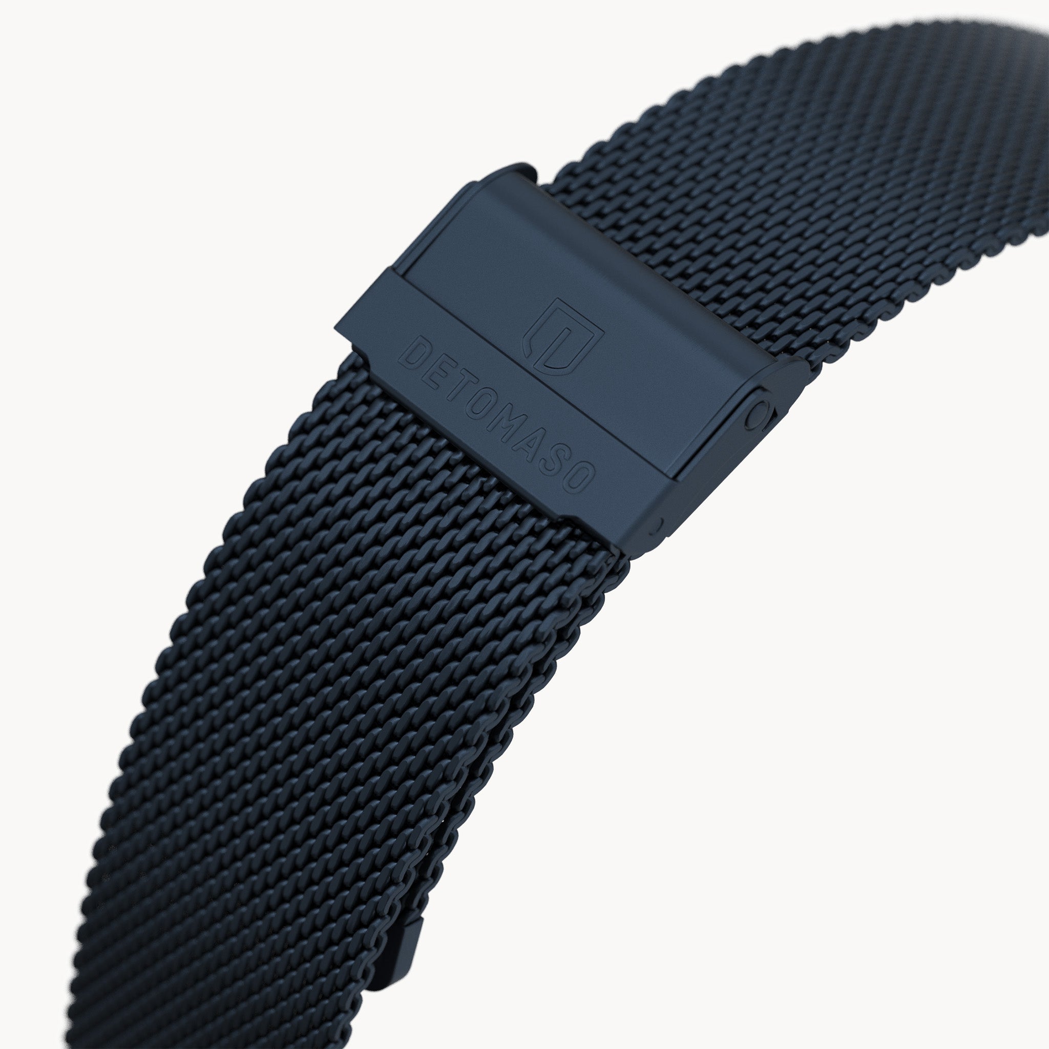 MILANESE STRAP DARK BLUE BRUSHED - Dunkelblau mat - - Detomaso Watches