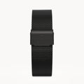 MILANESE STRAP BLACK SANDBLASTED - Schwarz matt - - Detomaso Watches