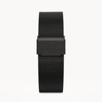 MILANESE STRAP BLACK SANDBLASTED - Schwarz matt - - Detomaso Watches