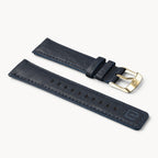 LEATHER STRAP DARK BLUE CLASSIC - Gold glänzend - - Detomaso Watches