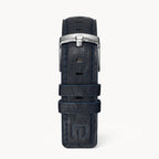 LEATHER STRAP DARK BLUE CLASSIC - Silber glänzend - - Detomaso Watches