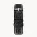 LEATHER STRAP ECRU BLACK - Grau matt - - Detomaso Watches