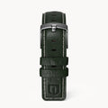 LEATHER STRAP GREEN ECRU - Grau matt - - Detomaso Watches
