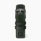LEATHER STRAP GREEN ECRU - Grau matt - - Detomaso Watches