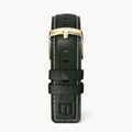 LEATHER STRAP GREEN ECRU - Gold glänzend - - Detomaso Watches