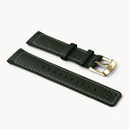 LEATHER STRAP GREEN ECRU - Gold glänzend - - Detomaso Watches