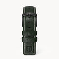 LEATHER STRAP GREEN ECRU - Dark Gun matt - - Detomaso Watches