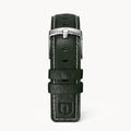 LEATHER STRAP GREEN ECRU - Silber glänzend - - Detomaso Watches