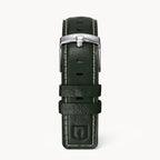 LEATHER STRAP GREEN ECRU - Silber glänzend - - Detomaso Watches