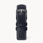 LEATHER STRAP BRIGHT BLUE ECRU - Grau matt - - Detomaso Watches
