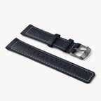 LEATHER STRAP BRIGHT BLUE ECRU - Grau matt - - Detomaso Watches