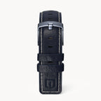 LEATHER STRAP BRIGHT BLUE ECRU - Blau matt - - Detomaso Watches