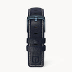 LEATHER STRAP BRIGHT BLUE ECRU - Dunkelblau matt - - Detomaso Watches