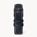 LEATHER STRAP BRIGHT BLUE ECRU - Schwarz matt geb - - Detomaso Watches