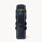 LEATHER STRAP BRIGHT BLUE ECRU - Olivgrün matt ge - - Detomaso Watches
