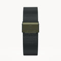 MILANESE STRAP OLIVE BRUSHED - Olivgrün matt gebü - - Detomaso Watches