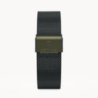 MILANESE STRAP OLIVE BRUSHED - Olivgrün matt gebü - - Detomaso Watches