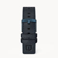 LEATHER STRAP RACING BLUE - Dunkelblau matt gebür - - Detomaso Watches
