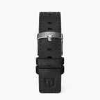 LEATHER STRAP RACING BLACK - Silber glänzend - - Detomaso Watches