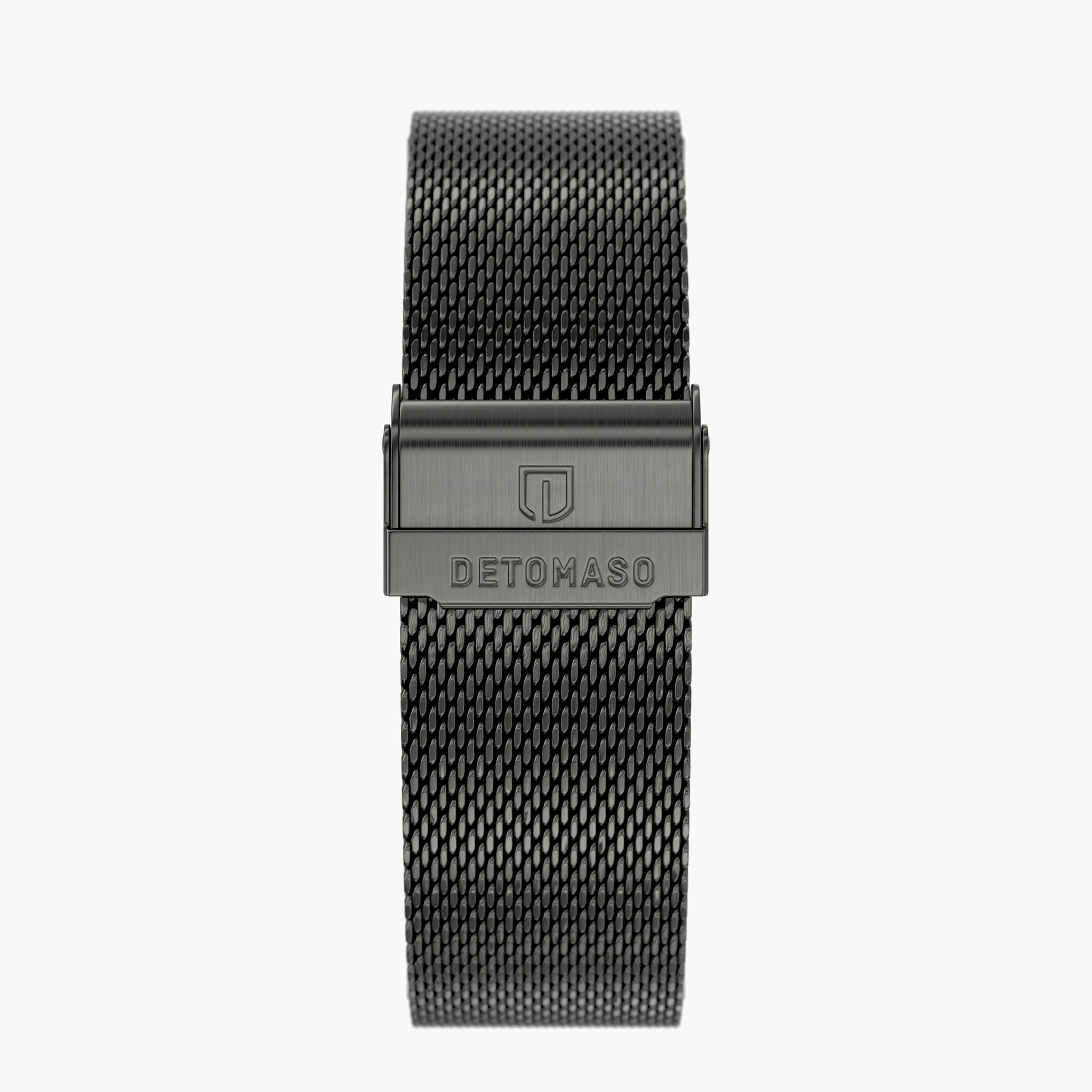 MILANESE STRAP GRAY BRUSHED - Grau matt gebürstet - - Detomaso Watches
