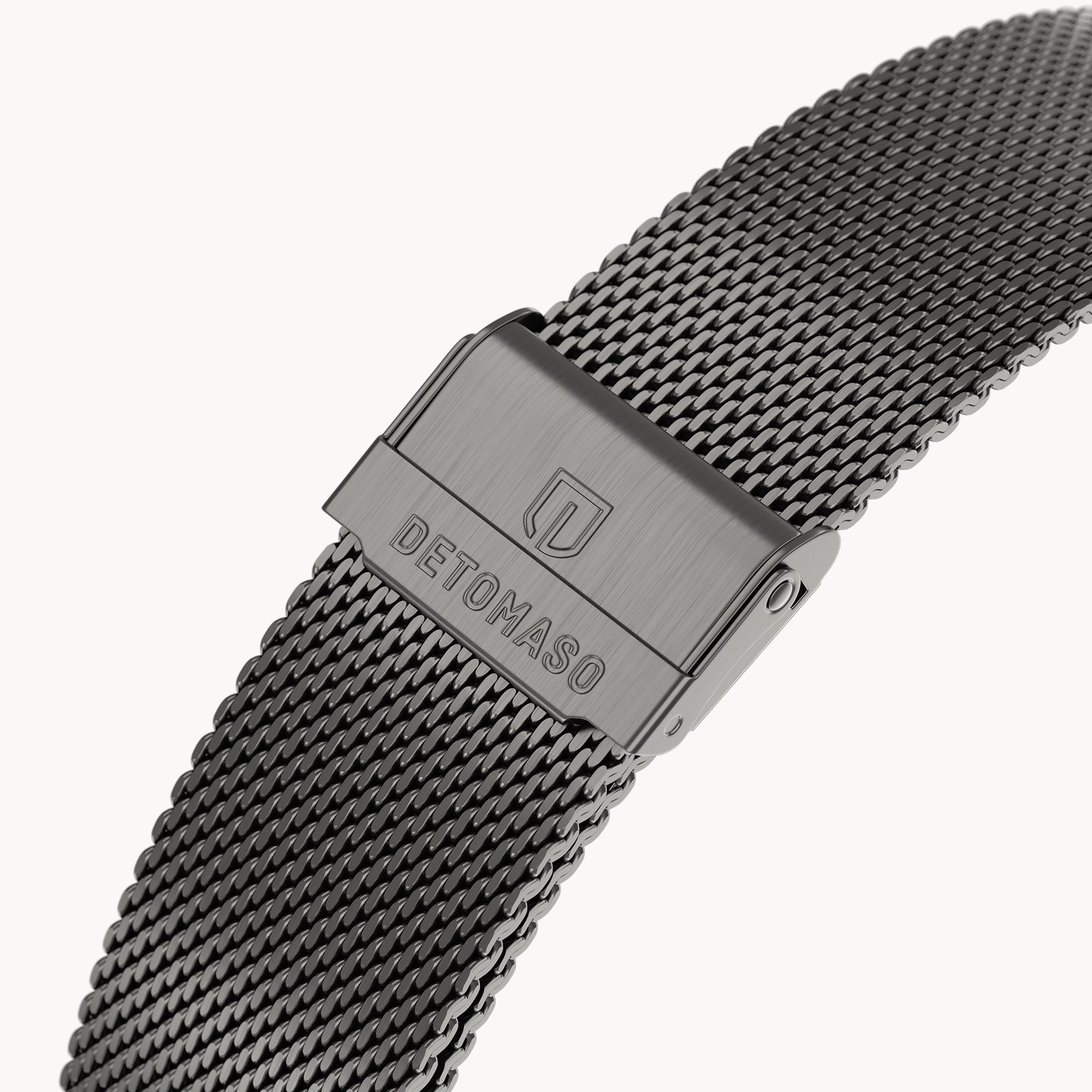 MILANESE STRAP GRAY BRUSHED - Grau matt gebürstet - - Detomaso Watches