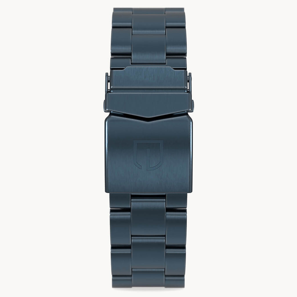 STAINLESS STEEL BRACELET DARK BLUE BRUSH - Dunkel - - Detomaso Watches
