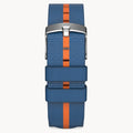 #TIDE OCEAN MATERIAL® STRAP BLUE / ORANG - Silber - - Detomaso Watches
