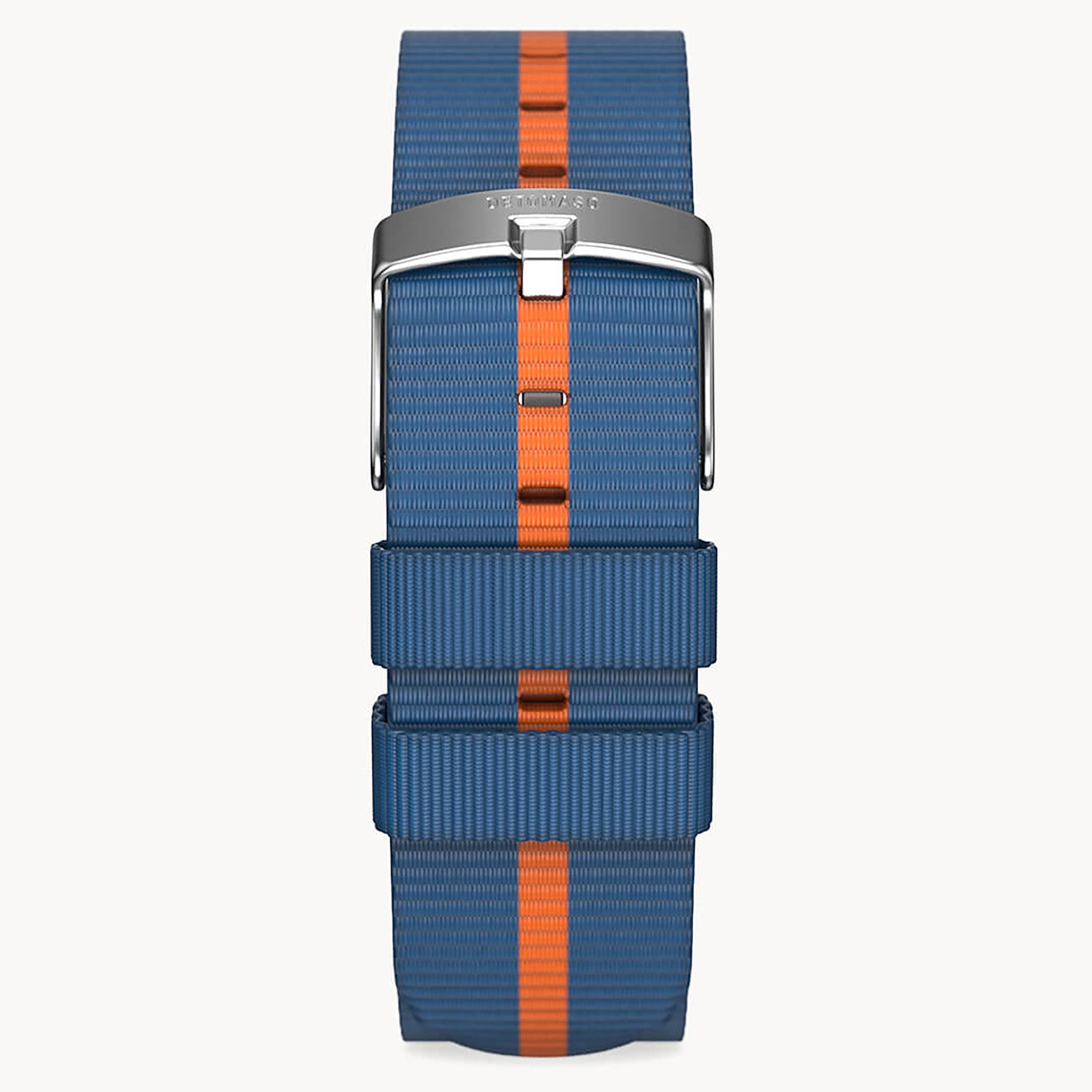 #TIDE OCEAN MATERIAL® STRAP BLUE / ORANG - Silber - - Detomaso Watches