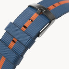 #TIDE OCEAN MATERIAL® STRAP BLUE / ORANG - Grau m - - Detomaso Watches