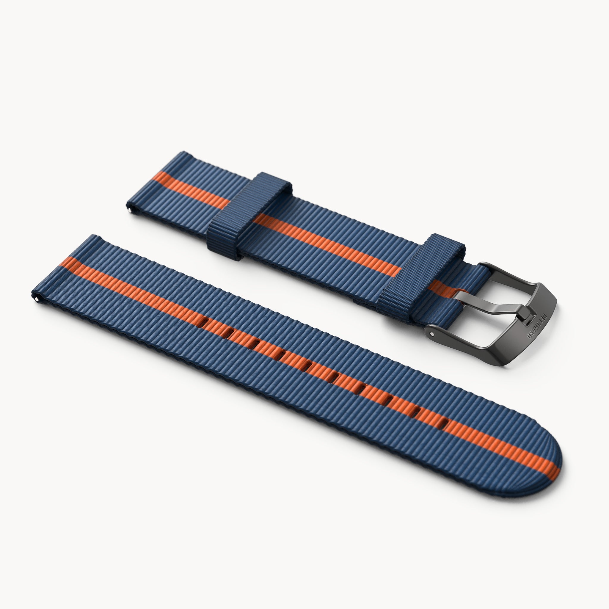 #TIDE OCEAN MATERIAL® STRAP BLUE / ORANG - Grau m - - Detomaso Watches