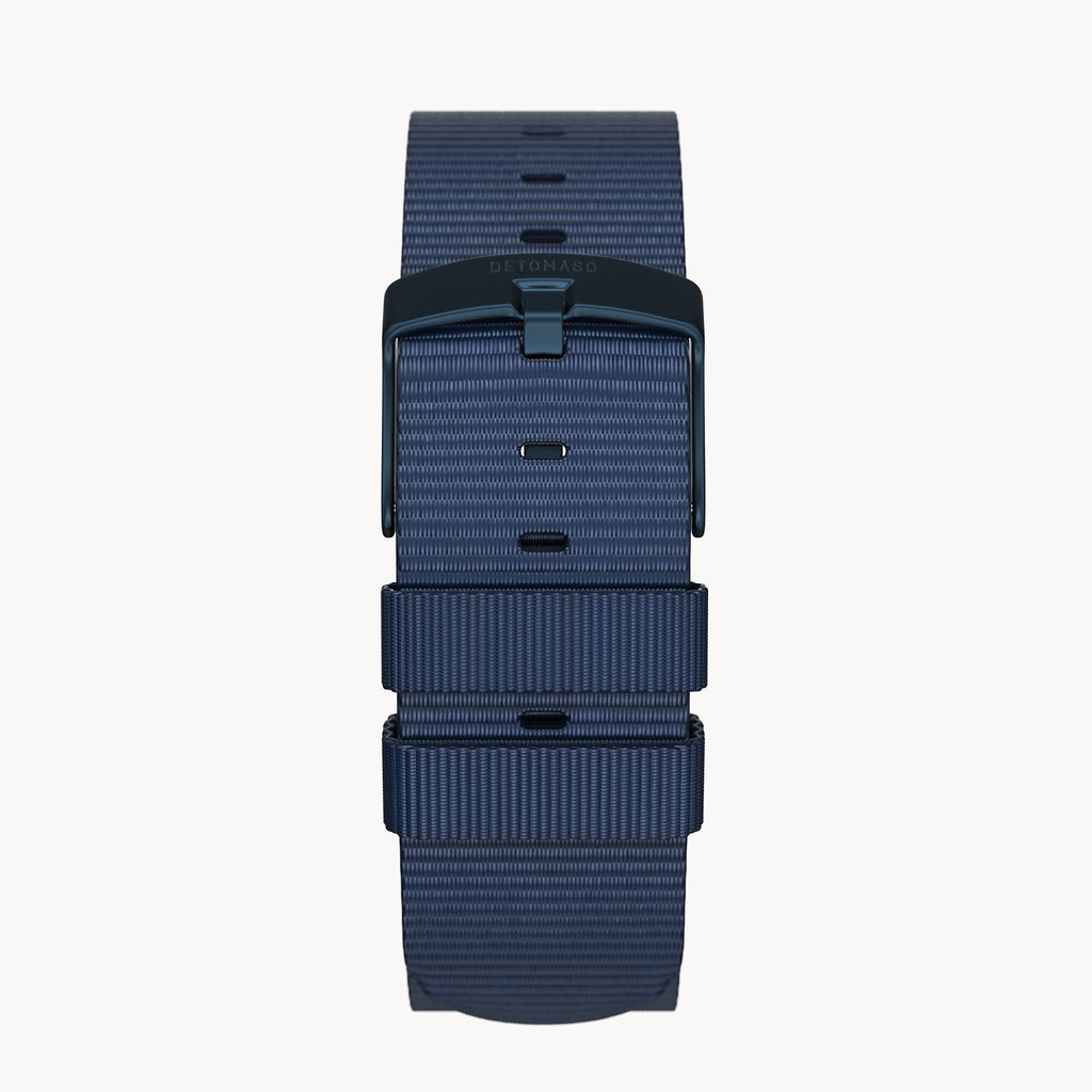 #TIDE OCEAN MATERIAL® STRAP DARK BLUE - Blau matt - - Detomaso Watches