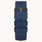 #TIDE OCEAN MATERIAL® STRAP DARK BLUE - Grau matt - - Detomaso Watches