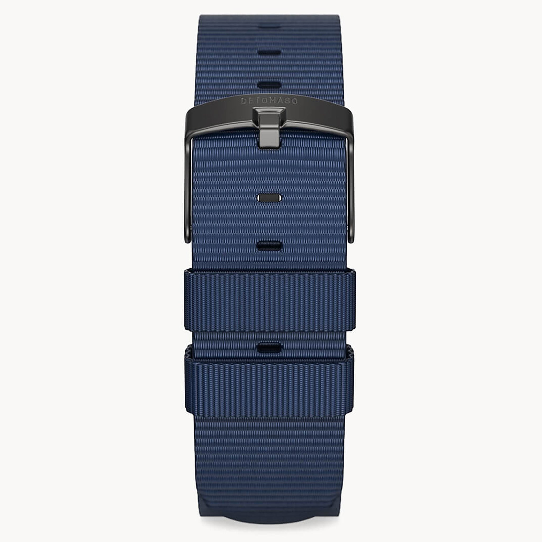 #TIDE OCEAN MATERIAL® STRAP DARK BLUE - Grau matt - - Detomaso Watches