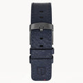 LEATHER STRAP ELBAMAT ST. VENERE BLUE - Grau matt - - Detomaso Watches