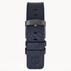 LEATHER STRAP ELBAMAT ST. VENERE BLUE - Grau matt - - Detomaso Watches